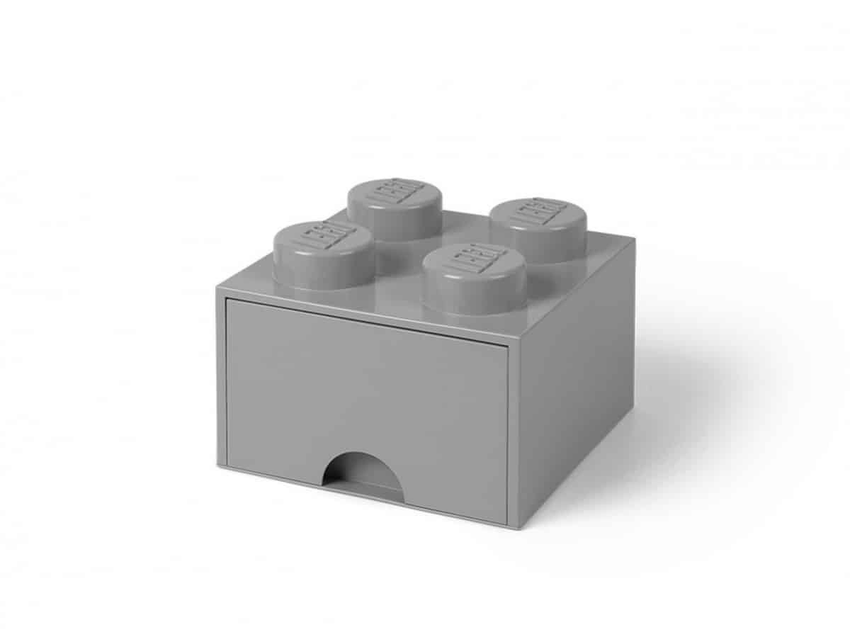 brique gris pierre de rangement lego 5005713 a tiroir et a 4 tenons scaled