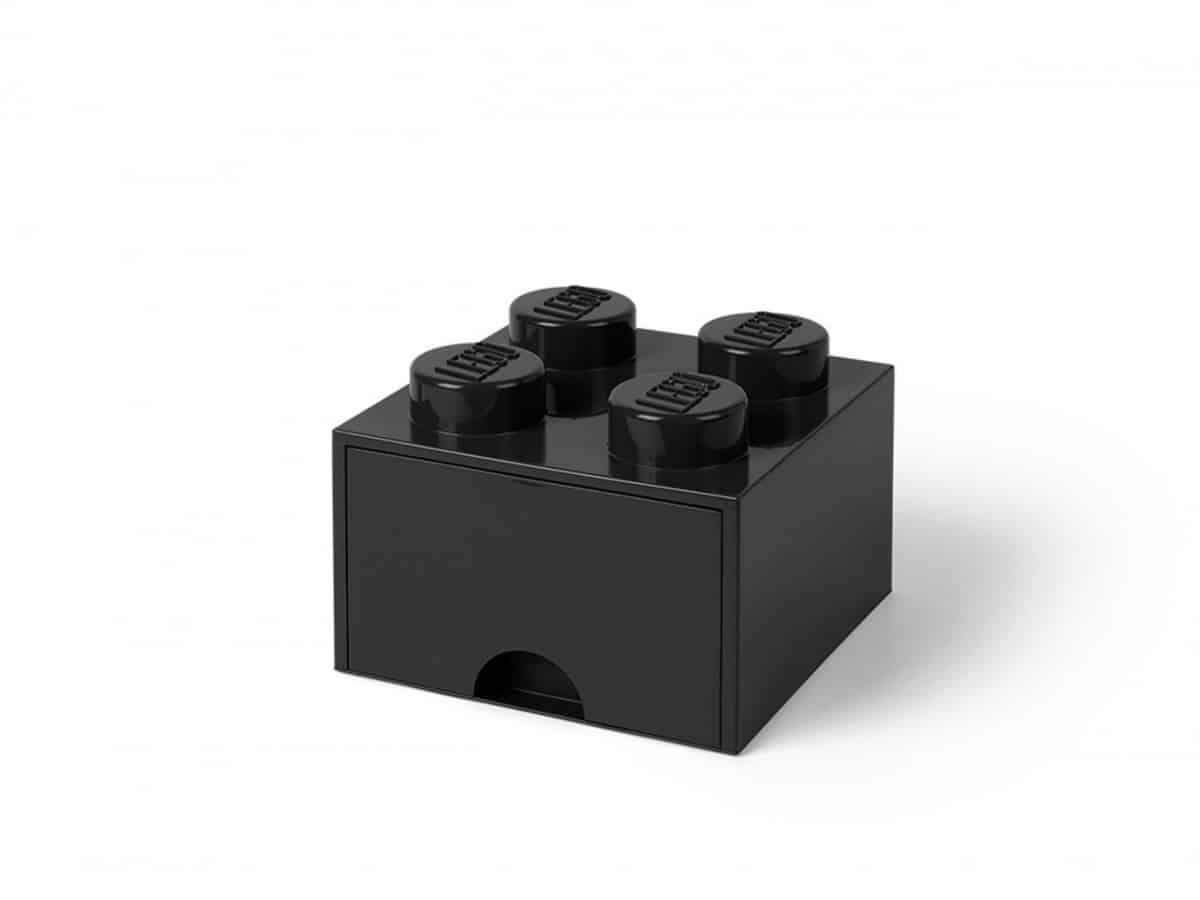 brique noire de rangement lego 5005711 a tiroir et a 4 tenons scaled
