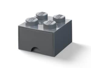lego 5006328 la brique 4 tenons avec tiroir gris fonce