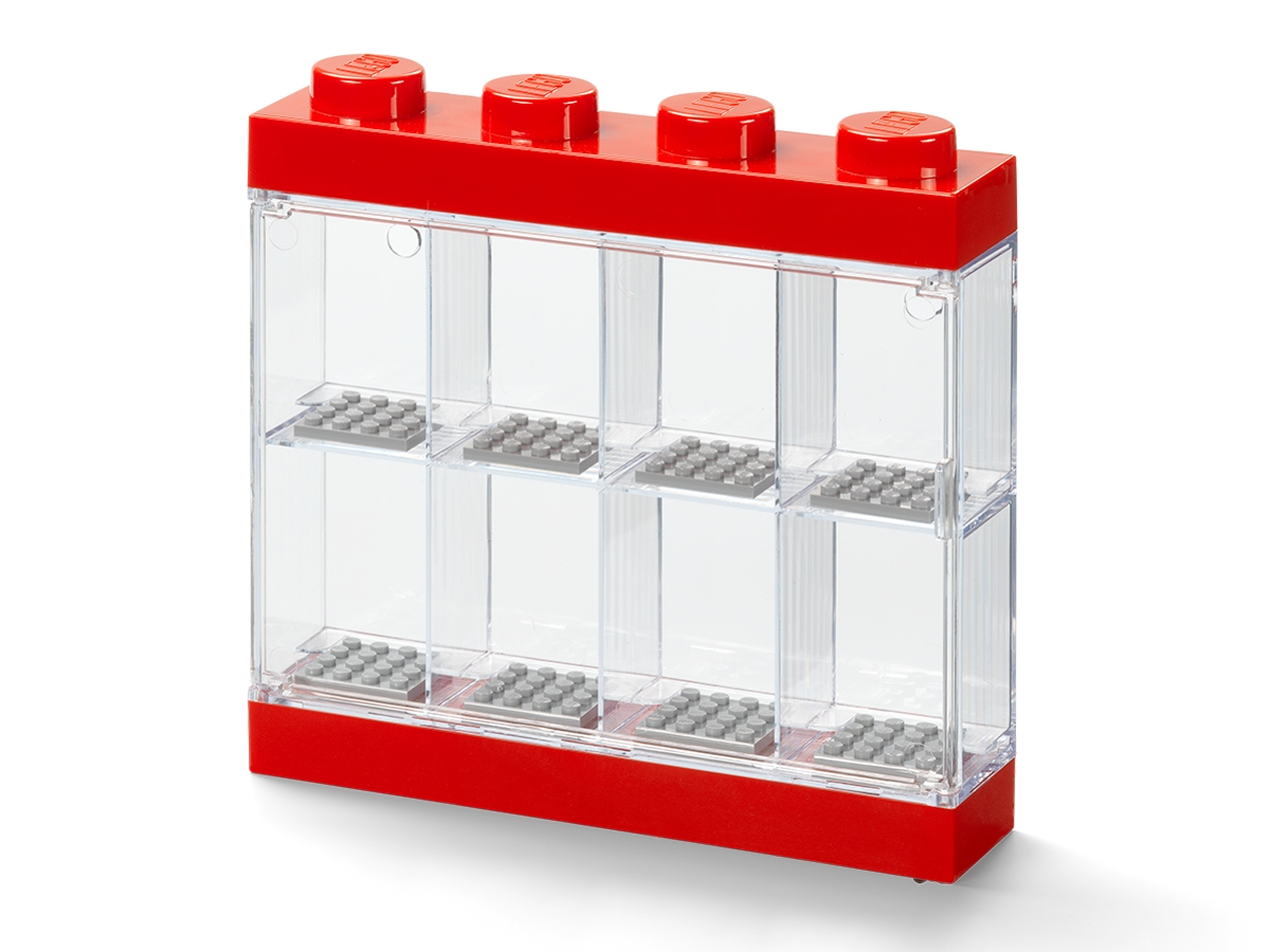lego 5006151 boite de presentation pour 8 minifigurines rouge