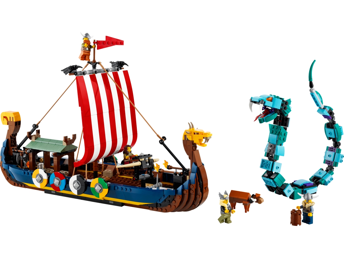 lego 31132 le bateau viking et le serpent de midgard
